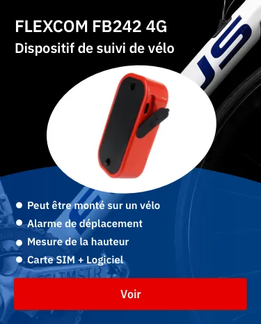 FLEXCOM FB242EBK9005 4g lte localisateur gps de vélo
